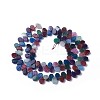Dyed Natural Agate Beads Strands G-F595-A16-2