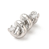 Brass Micro Pave Cubic Zirconia Pendants ZIRC-P113-01P-2