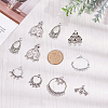 48Pcs 12 Styles Alloy Links PALLOY-SC0003-61AS-4