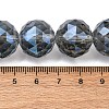 Transparent Electroplate Glass Beads Strands EGLA-N002-34G-F04-2