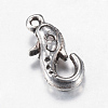 Tibetan Style Alloy Lobster Claw Clasps X-TIBE-T002-05AS-NR-2