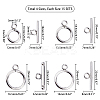 304 Stainless Steel Toggle Clasps STAS-UN0012-90P-2