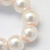 Baking Paint Pearlized Glass Pearl Round Bead Strands X-HY-Q330-8mm-41-3
