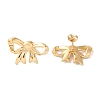 Bowknot Ion Plating(IP) 304 Stainless Steel Stud Earrings for Women EJEW-L287-035G-2