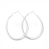 Tarnish Resistant 201 Stainless Steel Teardrop Hoop Earrings for Women EJEW-N052-03B-01-1