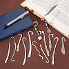 14Pcs 14 Styles Tibetan Style Alloy Bookmarks Findings AJEW-UN0001-69-4