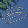 1/20 14K Gold Filled Singapore Chain Necklaces for Women Men NJEW-Z068-10G-1