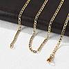 304 Stainless Steel Figaro Chain Necklaces LS-STAS-F034-03G-2