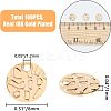 100Pcs Brass Charms KK-FH0004-61-2