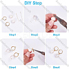 Brass Ball Head Pins KK-BBC0025-60C-6