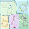 DIY Heart & Flower & Round Acrylic Beads & Alloy Keychain Making Kits DIY-YW0010-88-6