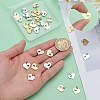 30Pcs 3 Colors 304 Stainless Steel Pendants STAS-ME0001-74-3