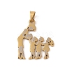 Mother's Day Ion Plating(IP) 304 Stainless Steel Pendants STAS-U002-01G-1