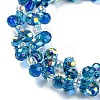 Electroplate Transparent Glass Beads Strands X-EGLA-P052-01A-AB05-3