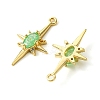 Brass Micro Pave Cubic Zirconia Pendants KK-M277-08G-05-2