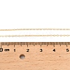 925 Sterling Silver Cable Chain Adjustable Slider Necklaces for Women NJEW-U030-01G-01-6