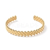 Ion Plating(IP) 304 Stainless Steel Cuff Bangles for Women BJEW-Z078-14G-2
