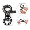 Zinc Alloy Swivel Lobster Claw Clasps PALLOY-WH0006-02A-3