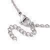 Crystal Stone Cage Pendant Necklaces NJEW-JN04755-02-4