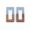 Resin & Walnut Wood Pendants RESI-S358-10E-2