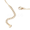 304 Stainless Steel Bar Link Triangle Mesh Toe Ring Anklets for Women AJEW-AN00664-5