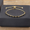 Brass Micro Pave Cubic Zirconia Slider Bracelets FS-WG49F5F-06-1