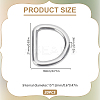 304 Stainless Steel D Rings FIND-WH0072-02P-01-2