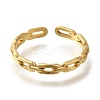 Ion Plating(IP) 304 Stainless Steel Cuff Rings for Women RJEW-U017-31G-2