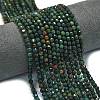 Natural Bloodstone/Heliotrope Stone Beads Strands G-A260-A40-01-1