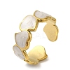 304 Stainless Steel Enamel Open Cuff Rings LS-RJEW-Q780-08G-1
