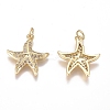 Brass Micro Pave Cubic Zirconia Pendants ZIRC-G168-13G-2