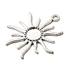Tibetan Style Alloy Sun Pendant Cabochon Settings LS-X-TIBEP-Q043-079-RS-2
