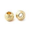 Corrugated Round Brass Beads KK-H520-03B-G-1