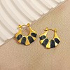 304 Stainless Steel Hoop Earrings LS-EJEW-S267-02G-A-1