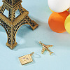 2Pcs 2 Styles Brass Micro Pave Clear Cubic Zirconia Pendants KK-TADJ0001-01-3