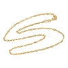 2.5MM Brass Singapore Chain Necklaces NJEW-P339-07G-4