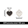 Cheriswelry 160Pcs 8 Colors Zinc Alloy Enamel Charms ENAM-CW0001-06-6