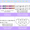 DIY Alloy & Brass European Style Bracelet Jewelry Making Kits DIY-YW0010-66-3