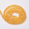 Electroplate Glass Beads Strands EGLA-F124-FR-B04-2