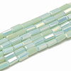 Electroplate Glass Beads Strands X-EGLA-Q101-B07-1