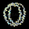 Electroplate Glass Beads Strands X-EGLA-D030-17T-1
