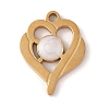 Ion Plating(IP) 304 Stainless Steel Enamel Pendants STAS-Z083-03G-1