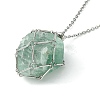 Tarnish Resistant 304 Stainless Steel Macrame Pouch Braided Gemstone Holder X-NJEW-JN04468-07-5
