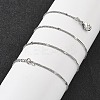 Brass Curb Chains Necklaces for Women NJEW-D302-18P-1
