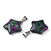 Star Dyed Natural Ruby in Zoisite Pendants X-G-Q367-19-3