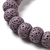 Natural Lava Rock Dyed Beads Strands G-Z036-B01-09-3