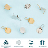 12Pcs 2 Colors 304 Stainless Steel Stud Earring Findings STAS-SP0001-89A-5