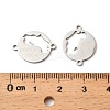 201 201 Stainless Steel Connector Charms STAS-D380-03P-3