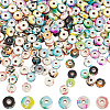 6 Strands 6 Colors Baking Paint Synthetic Turquoise Beads Strands G-SC0003-30B-1