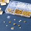 6 Styles Brass Bullet Clutch Bullet Clutch Earring Backs with Pad FIND-FS0003-08G-9